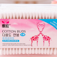 Plastic-free 100pcs / box Double Head Bamboo Cotton Buds