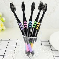Charcoal Bamboo Toothbrush 4pc Set