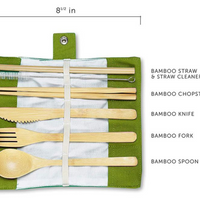 Eco-Friendly Bamboo Travel Cutlery Set