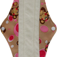 Reusable Sanitary Pads Bamboo Cloth Pads Cartoon Print Women Menstrual Pads Size S M L