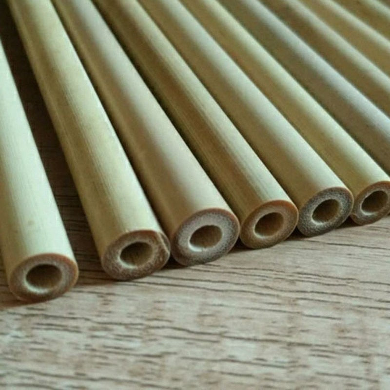 Natural Bamboo Straw Set